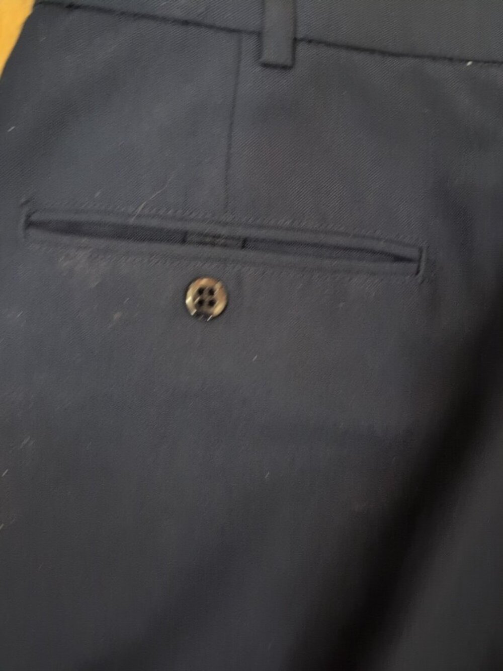 US Army Bremen-Bowden 451 Trousers Officer Mens 31R Pants Dress Blue Yellow Uni - Picture 11 of 14